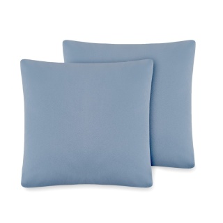 Poszewka Bawełniana 40x40 cm Niebieski Jeansowy 2 sztuki