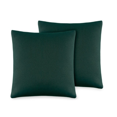Poszewka Bawełniana 40x40 cm Zieleń Butelkowa 2 sztuki Poszewka Bawełniana 40x40 cm Zieleń Butelkowa 2 sztuki