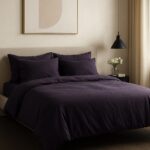 Pościel Bawełniana Ciemny Fioletowy