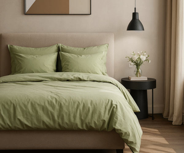 Pościel Bawełniana Zielony Mech