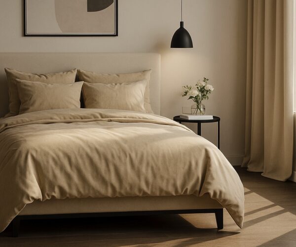 Pościel Bawełniana Beżowa