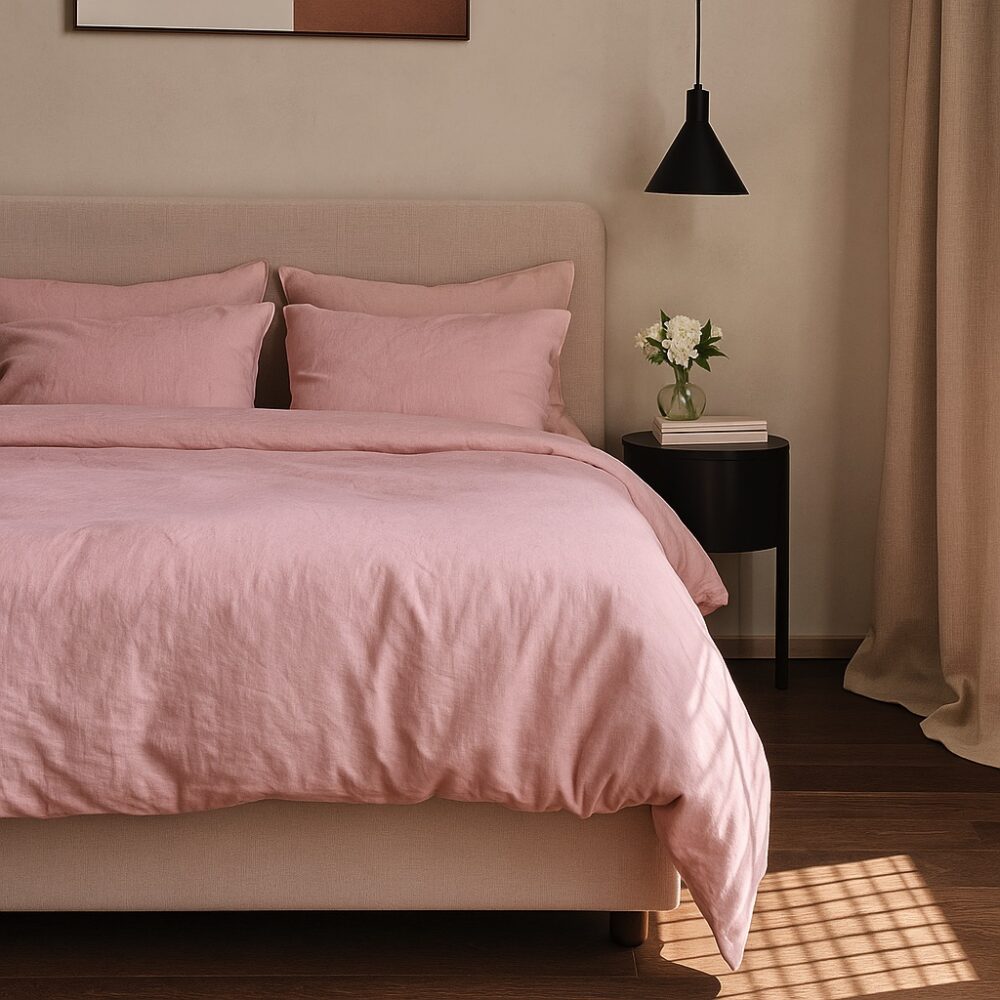 Pościel Bawełniana Pudrowy Róż