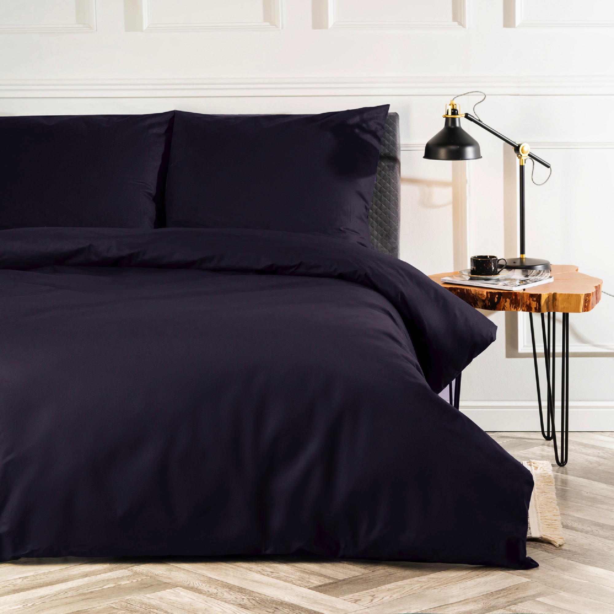 Pościel Bawełniana Ciemny Fioletowy - obrazek 3