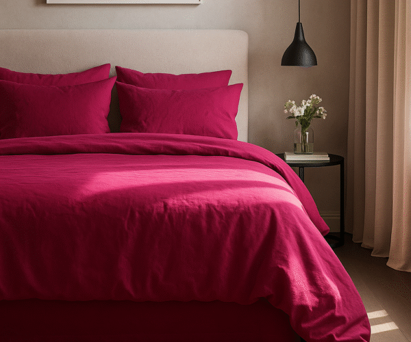 Pościel Bawełniana Malinowa