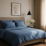 Pościel Bawełniana Niebieski Jeans