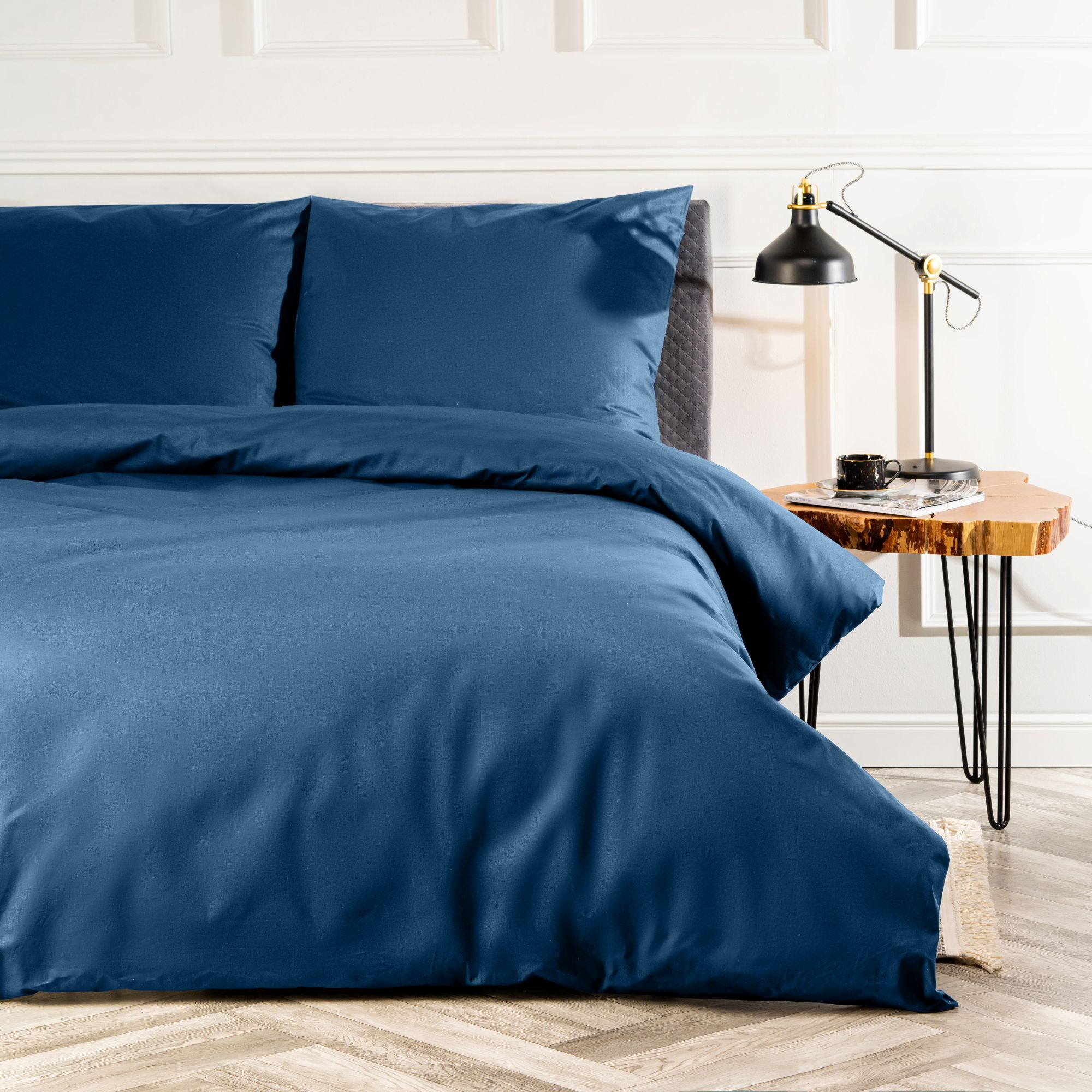 Pościel Bawełniana Ciemny Niebieski - obrazek 4
