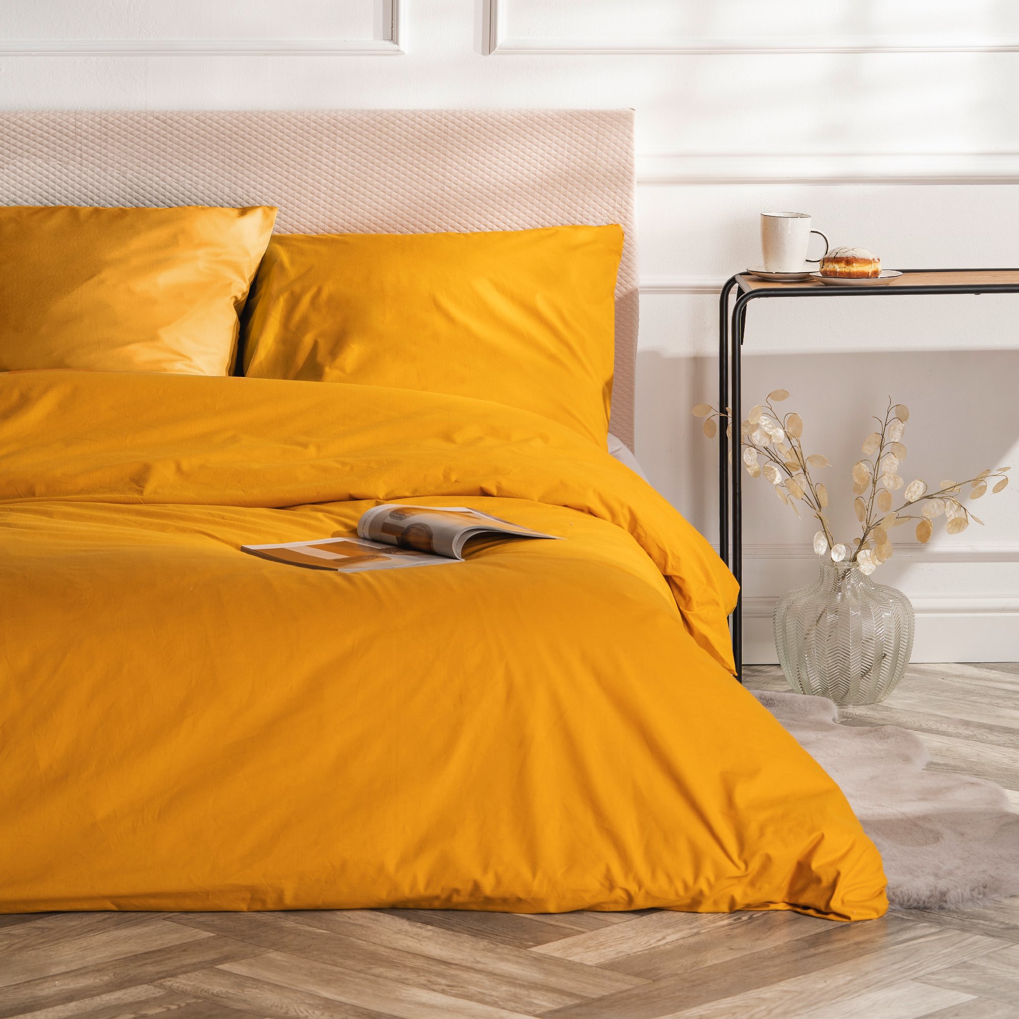 Pościel Bawełniana Musztardowa - obrazek 3