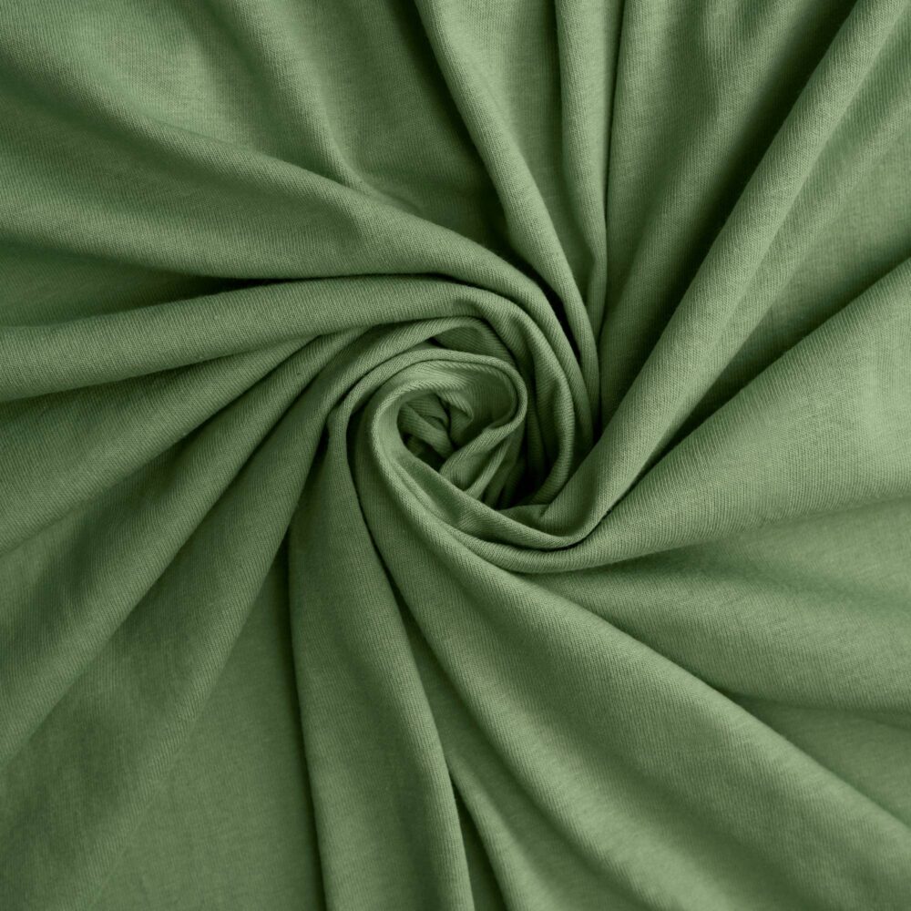 Prześcieradła z gumką Jersey Zielona Oliwka