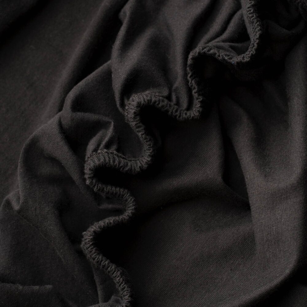 Prześcieradła z gumką Jersey Czarny