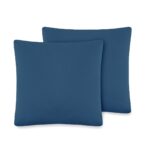 Poszewka Bawełniana 40x40 cm Ciemnoniebieski 2 sztuki