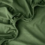Prześcieradła z gumką Jersey Zielona Oliwka