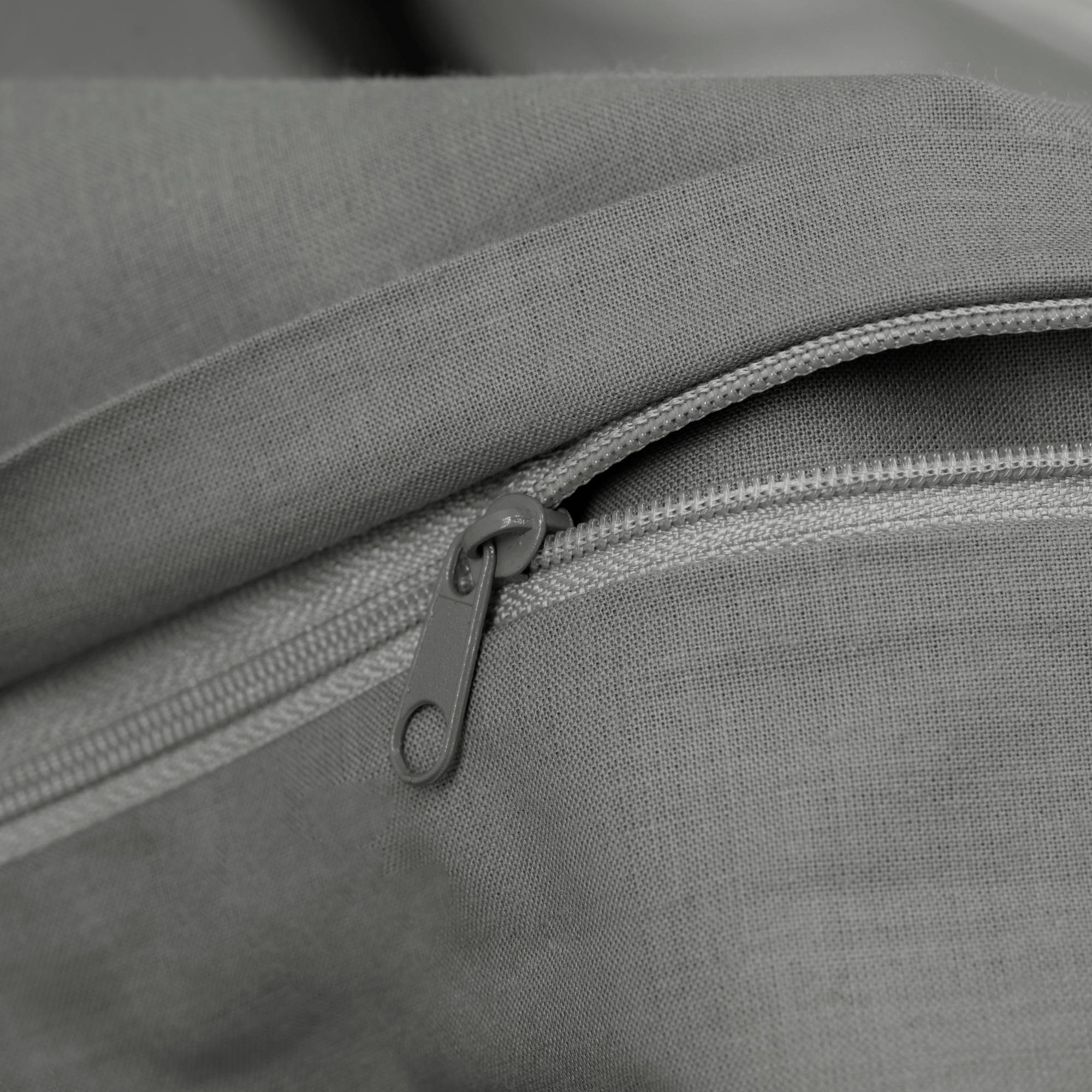 Poszewka Bawełniana 40x80 cm Jasnoszara - obrazek 4