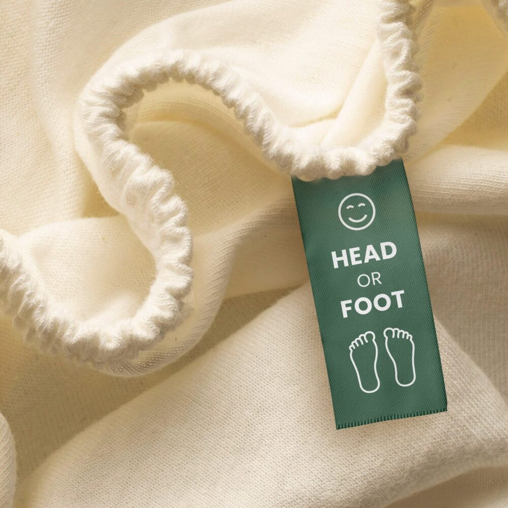 Prześcieradła z gumką Jersey Ecru