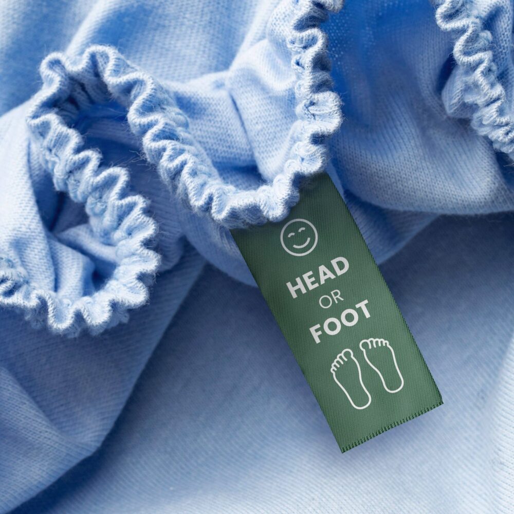 Prześcieradła z gumką Jersey Jasnoniebieskie