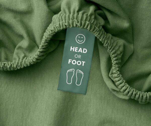 Prześcieradła z gumką Jersey Zielona Oliwka