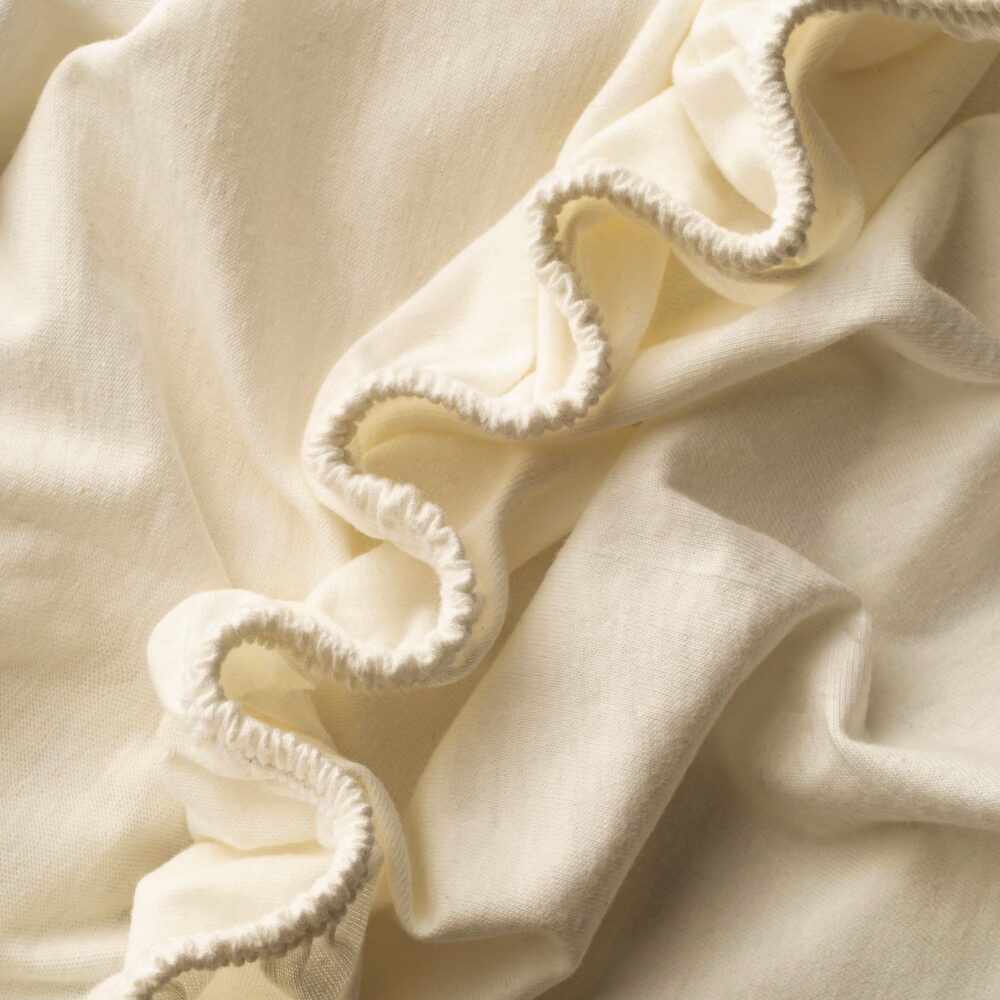 Prześcieradła z gumką Jersey Ecru