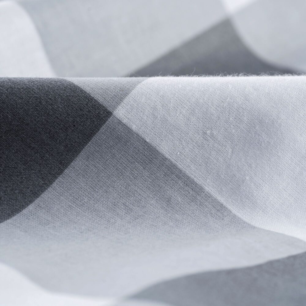 Poszewka Bawełniana 40×80 cm Szara Krata