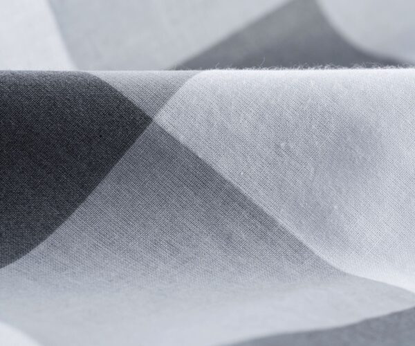 Poszewka Bawełniana 40×80 cm Szara Krata