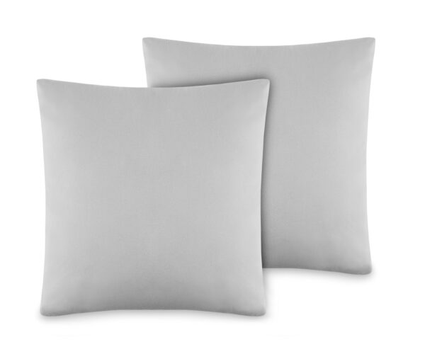 Poszewka Bawełniana 40×40 cm Szary Perłowy 2 sztuki