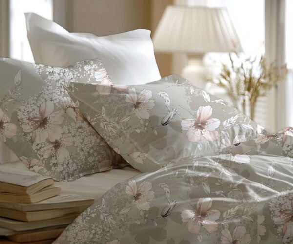 Pościel Bawełniana Beżowy Ogród