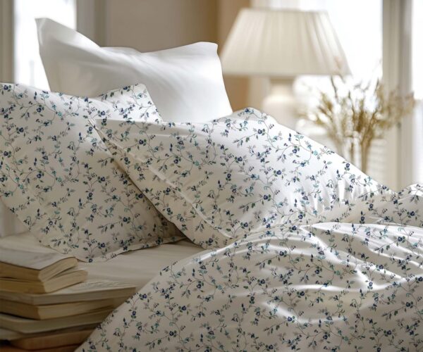 Pościel Bawełniana Niebieska Łąka