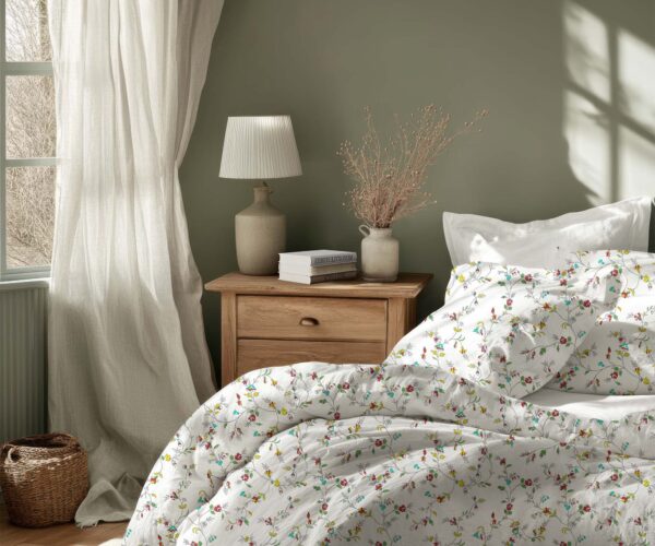 Pościel Bawełniana Kolorowe Gałązki